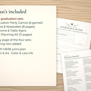 List of the 4 graduation sets in the bundle