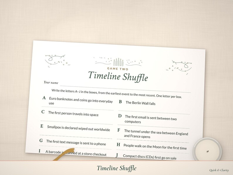 Adult Birthday Party Games, 6 Printable Grown-Up Party Activities for Any Milestone (Digital Download) image 4