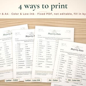 Adult Birthday Party Games, 6 Printable Grown-Up Party Activities for Any Milestone (Digital Download) image 7