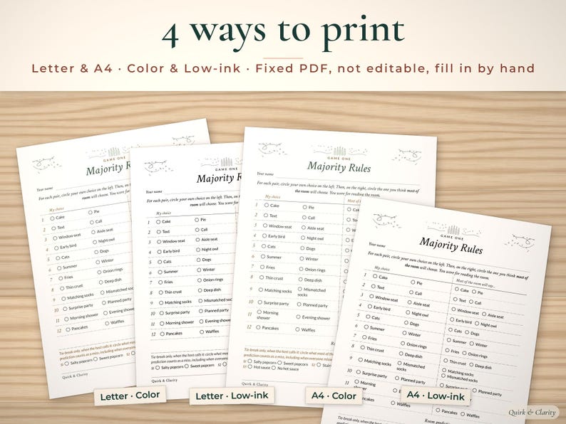 Adult Birthday Party Games, 6 Printable Grown-Up Party Activities for Any Milestone (Digital Download) image 7
