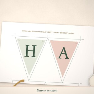 Close-up of the Banner pennant page