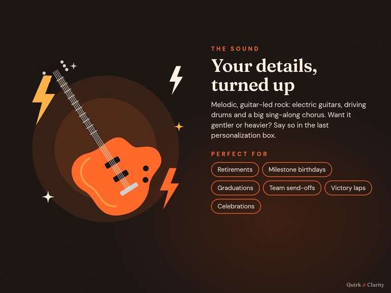 The sound: melodic guitar rock and the occasions it suits