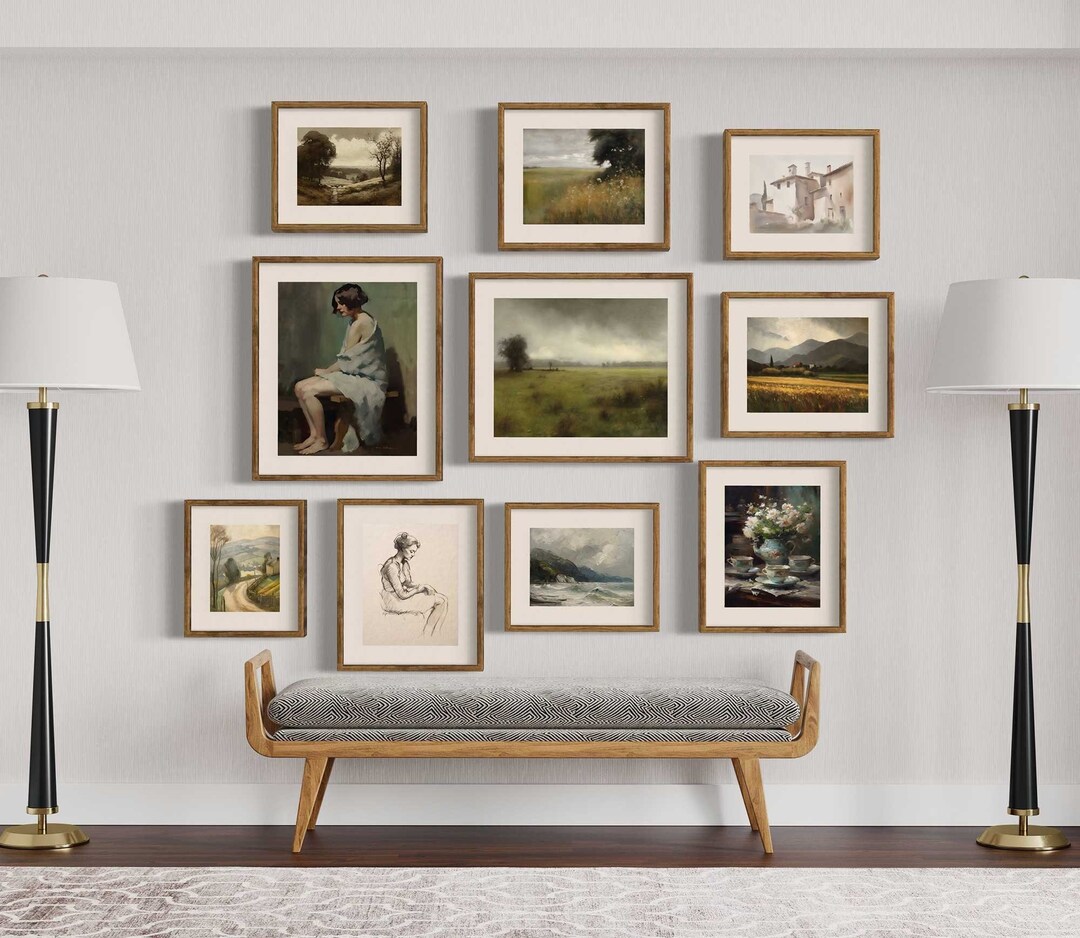 European Country Art PRINTABLE SET of 10 | Vintage Wall Art Collection ...