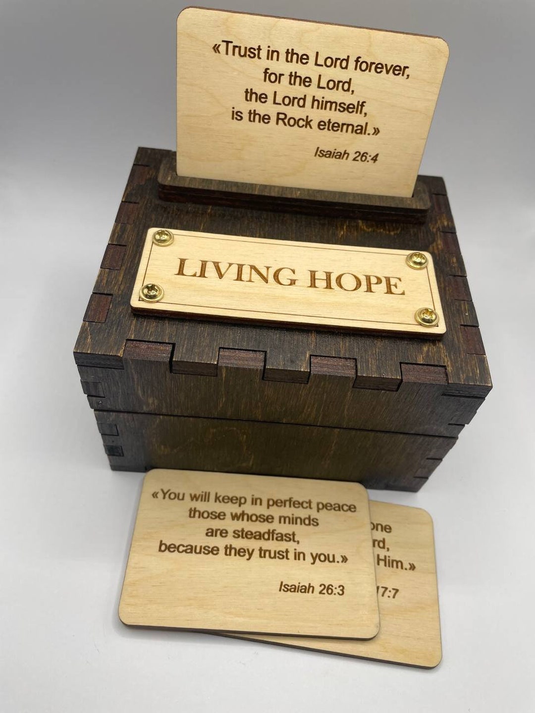 Bible Verses for Everyday/wooden Box With Bible Verses - Etsy