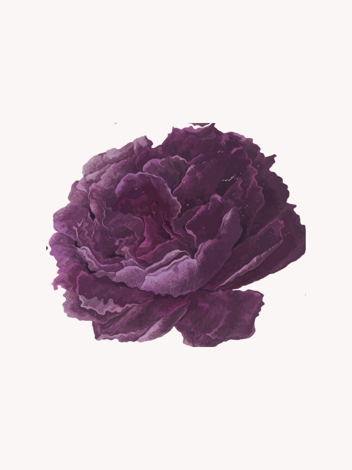 Floral Flower Art Minimalist Melting Flower Poster Print Made to Order ...