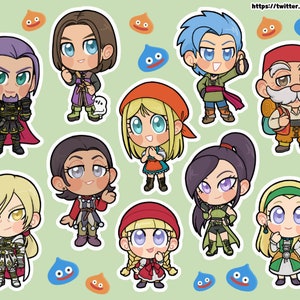 Dragon Quest XI Inspired Sticker Sheet