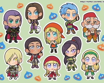 Dragon Quest XI Inspired Sticker Sheet