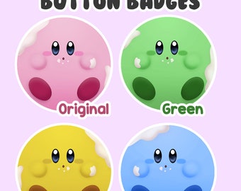 Kirby's Dream Buffet Character Buttons