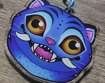 Derpy Tiger Starren Charme Schlüsselbund