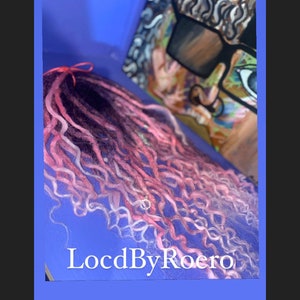 Synthetic double ended dreadlock extensions