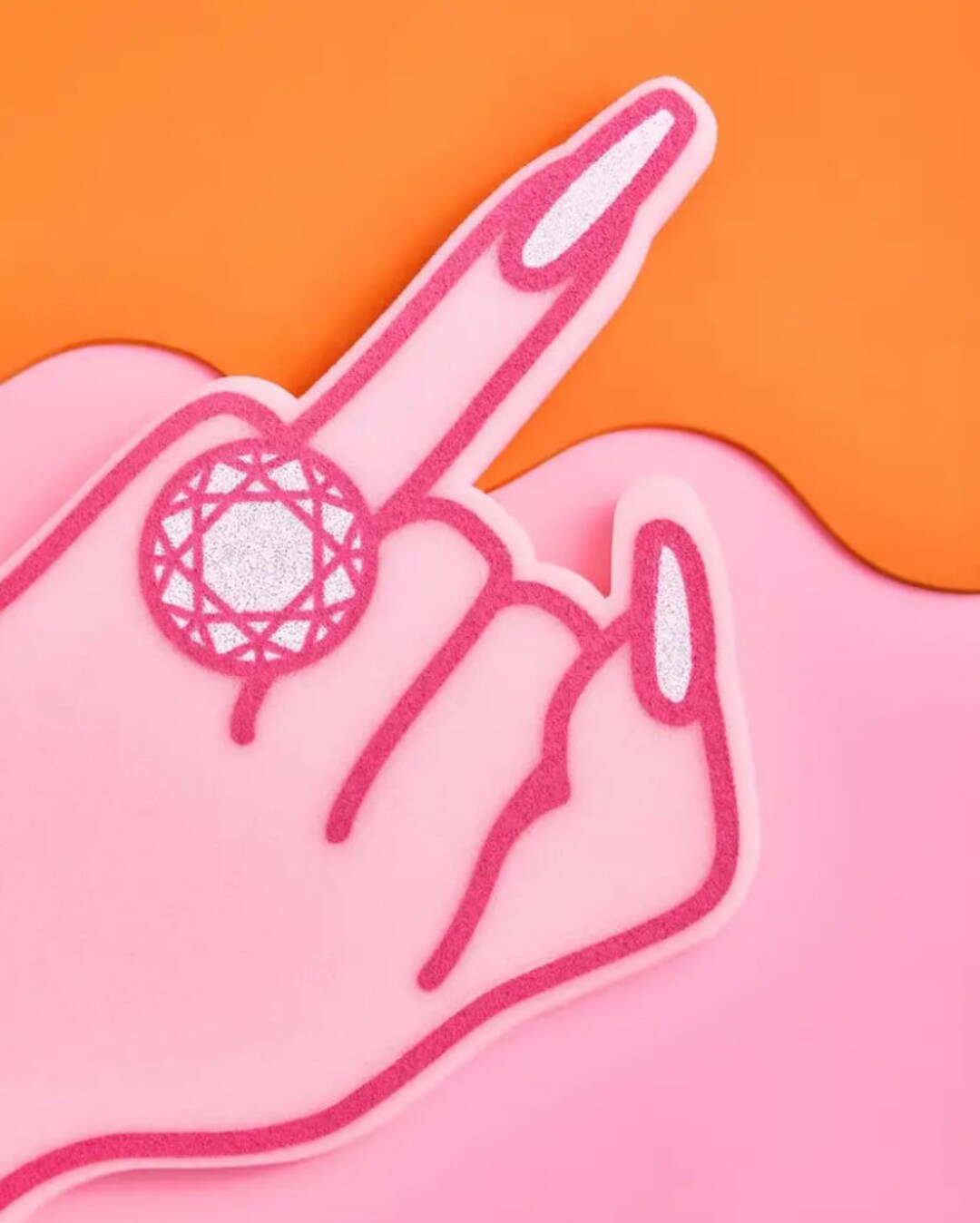 Bachelorette Foam Finger, Ring Foam Finger, Bachelorette Party Favors