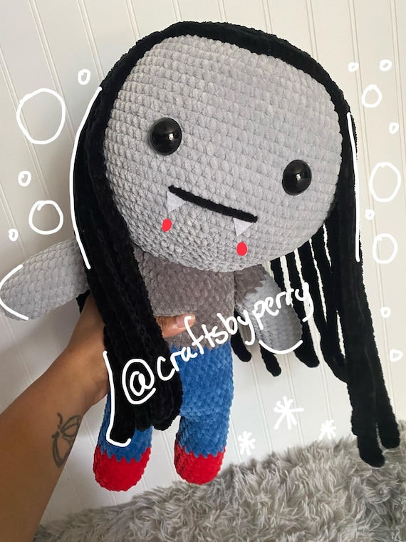Marceline La Vampira PELUCHE A GANCHILLO ¡Muñeca de peluche