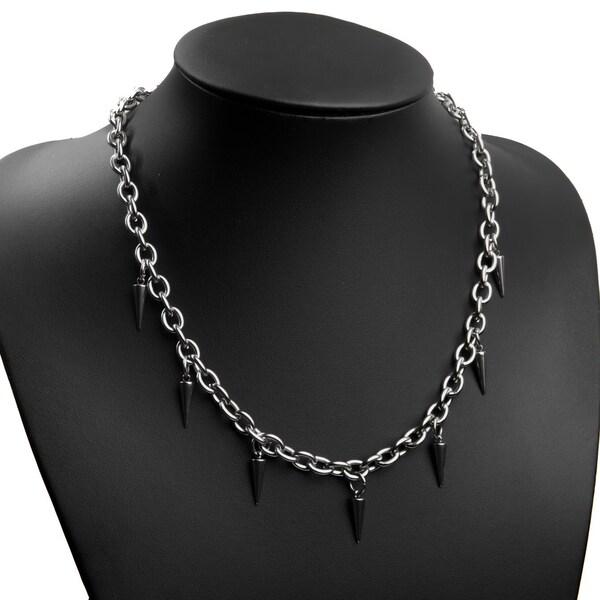 Shaman of Iron Stainless-Steel Necklace for Festival, Rave, Techno, Berghain, Queer, Punk, Goth, Grunge, Alternative, Festival Outfit
