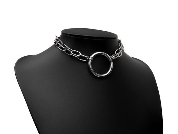 Iron Queen Choker fur Statement Women Queer Punk Goth Grunge Alternative Etsy