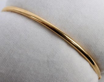 Bransoleta z żółtego złota 14K 7 cali