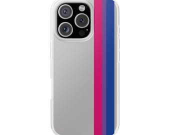 Bisexual Pride Flagge Klare Handyhülle: LGBTQ+ Geschenk