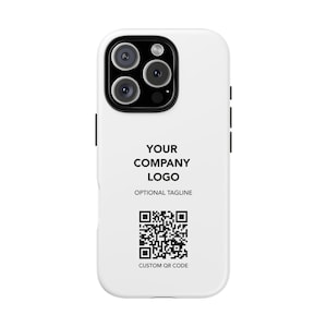 Custom Phone Case for Small Business Owners, Personalized Phone Cover with Custom QR Code, Gift for Employees