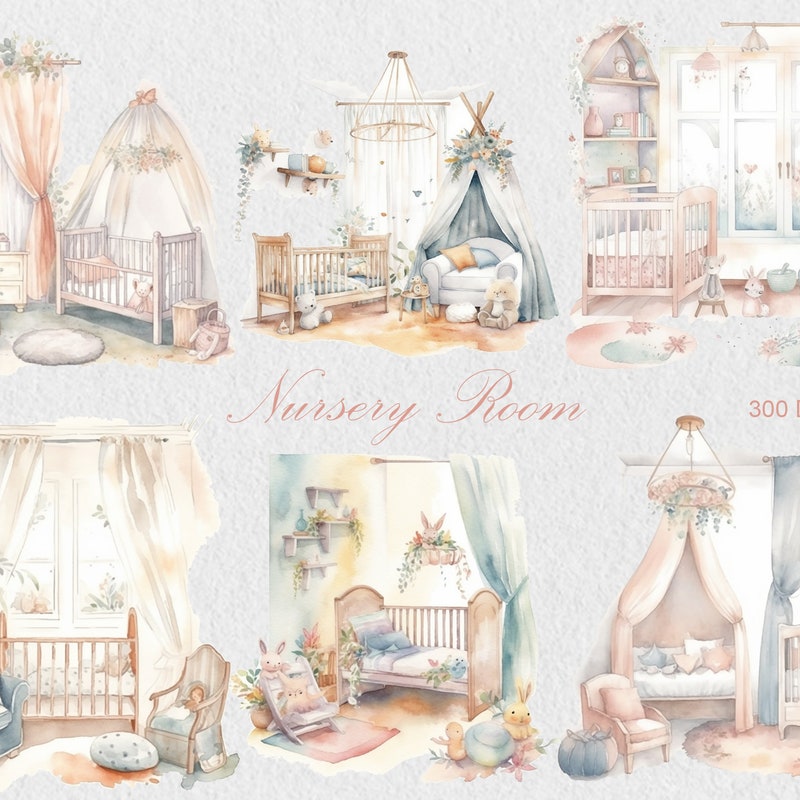 Nursery Clipart - Etsy