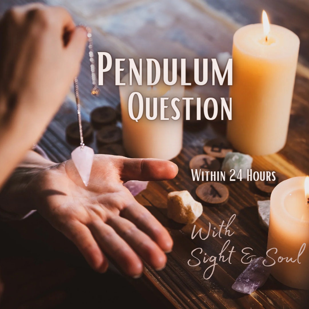 Yes/No/maybe pendulum questions, answer within 24 hours of purchase
