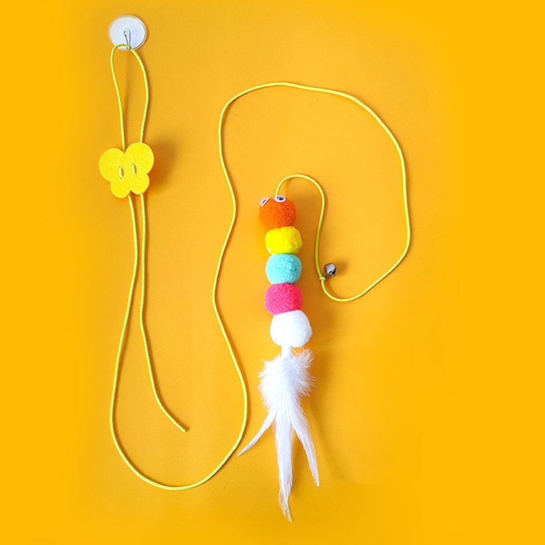 Pet Felt Toys Retractable Catnip Self Hi Hanging Cat Toys Etsy