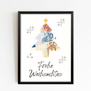 Money gift Christmas tree | Christmas | Creative | Handicraft Personalized | Digital download for printing