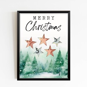 Geldgeschenk Merry Christmas | Weihnachten | Kreativ | Basteln Personalisiert | Digitaler Download zum Ausdrucken