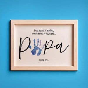 Gift Handprint | Dad | Craft Personalized | Digital Download to Print