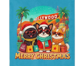 Christmas Dog Blanket: Festive Holiday Throw, Dog Lover Gift