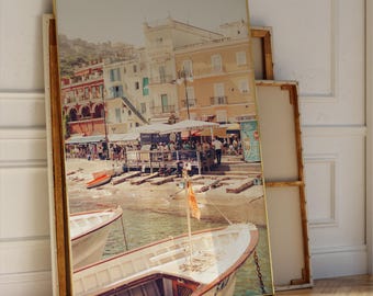 Capri Sea View Print - Coastal Italy Landscape Photography - Digital Download