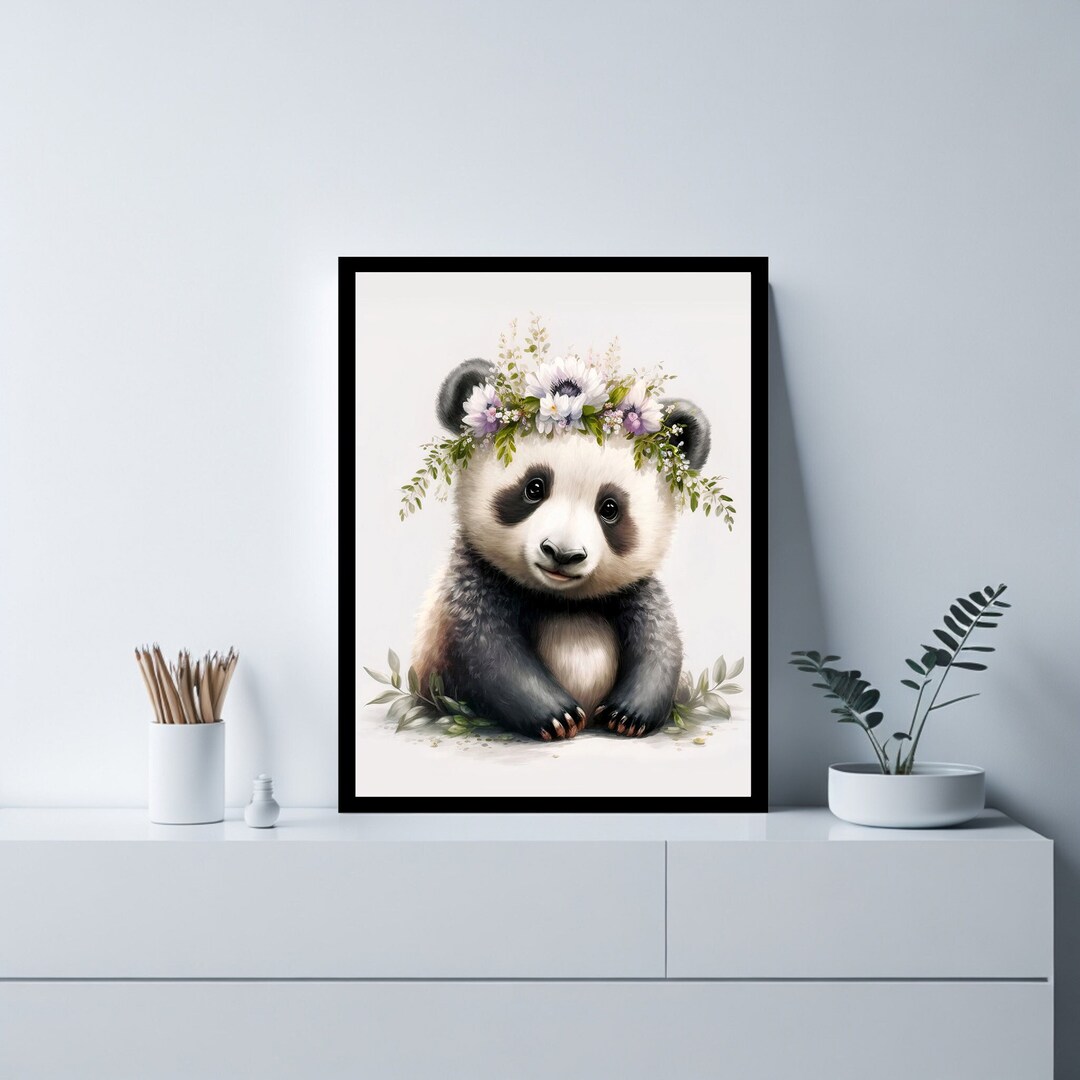 Panda Wall Art Print | Panda Print | Panda Photo | Print Instant ...