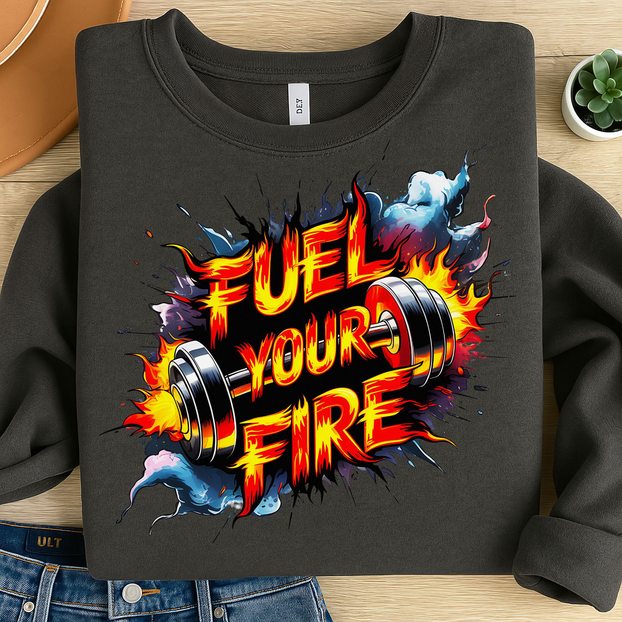 Fuel Your Fire Png, Sublimation Design, Gym Motivation Png, Fitness ...
