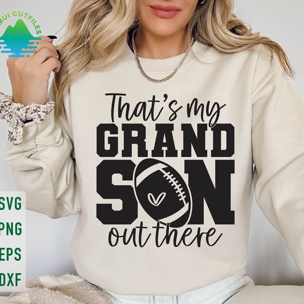 Thats My Grandson Football Svg - Etsy