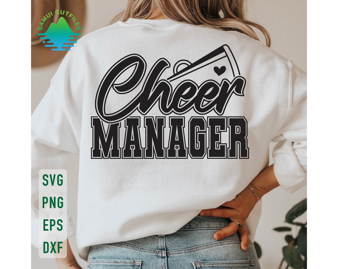 Cheer Manager Svg, Cheer Season Svg, Cheer Squad Svg, Cheer Coach Svg