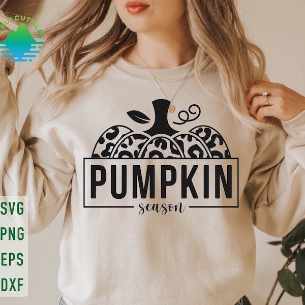 Pumpkin Season Svg, Thanksgiving Svg, Autumn Vibes Svg, Fall Shirt Svg, Leopard Pumpkin Svg, Hello Pumpkin Svg, Halloween Shirt Svg