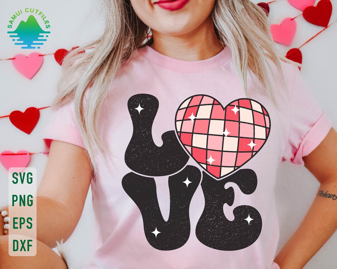 Retro Love Heart Svg, Be Mine Svg, Valentines Day Svg, Retro Valentine ...