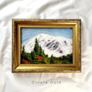 Mount Rainier oil painting print, Framed art, Landscape Painting Print, Mountain Painting, Fine art, Wall art
