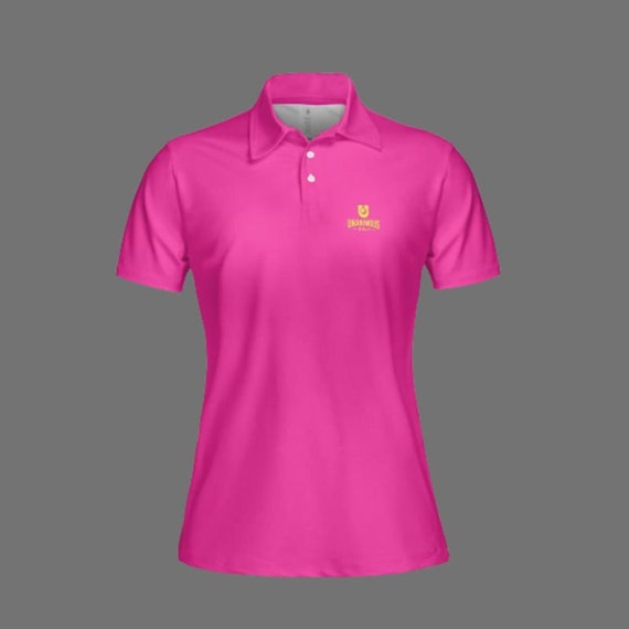 Neon Pink chartreuse Golf Polo Shirt for Women Etsy