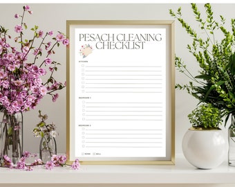 Pesach cleaning checklist passover cleaning checklist printable