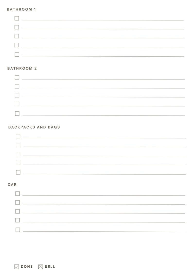 Pesach Cleaning Checklist Passover Cleaning Checklist Printable Etsy