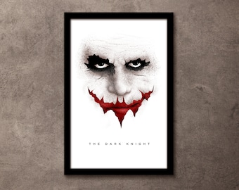 The Dark Knight - Movie Poster Art Print in Various Sizes