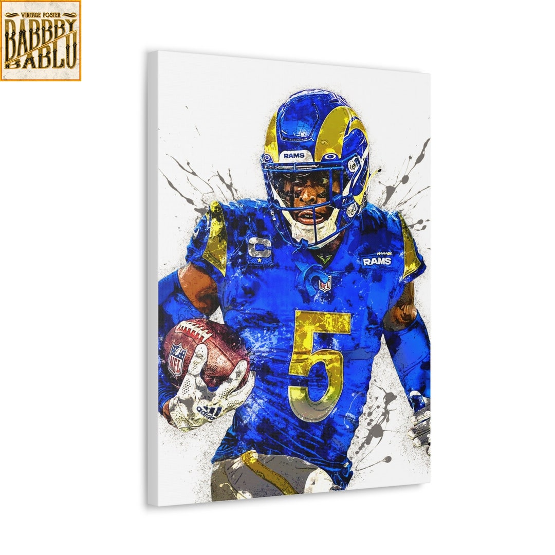 Jalen Ramsey Los Angeles Rams Canvas Poster Wall Art Home - Etsy