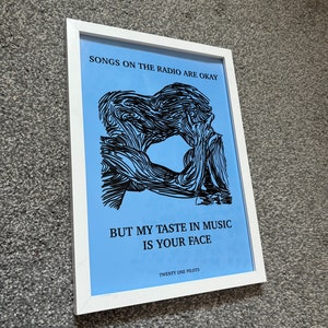 Twenty One Pilots Lyric A4 Poster - Etsy