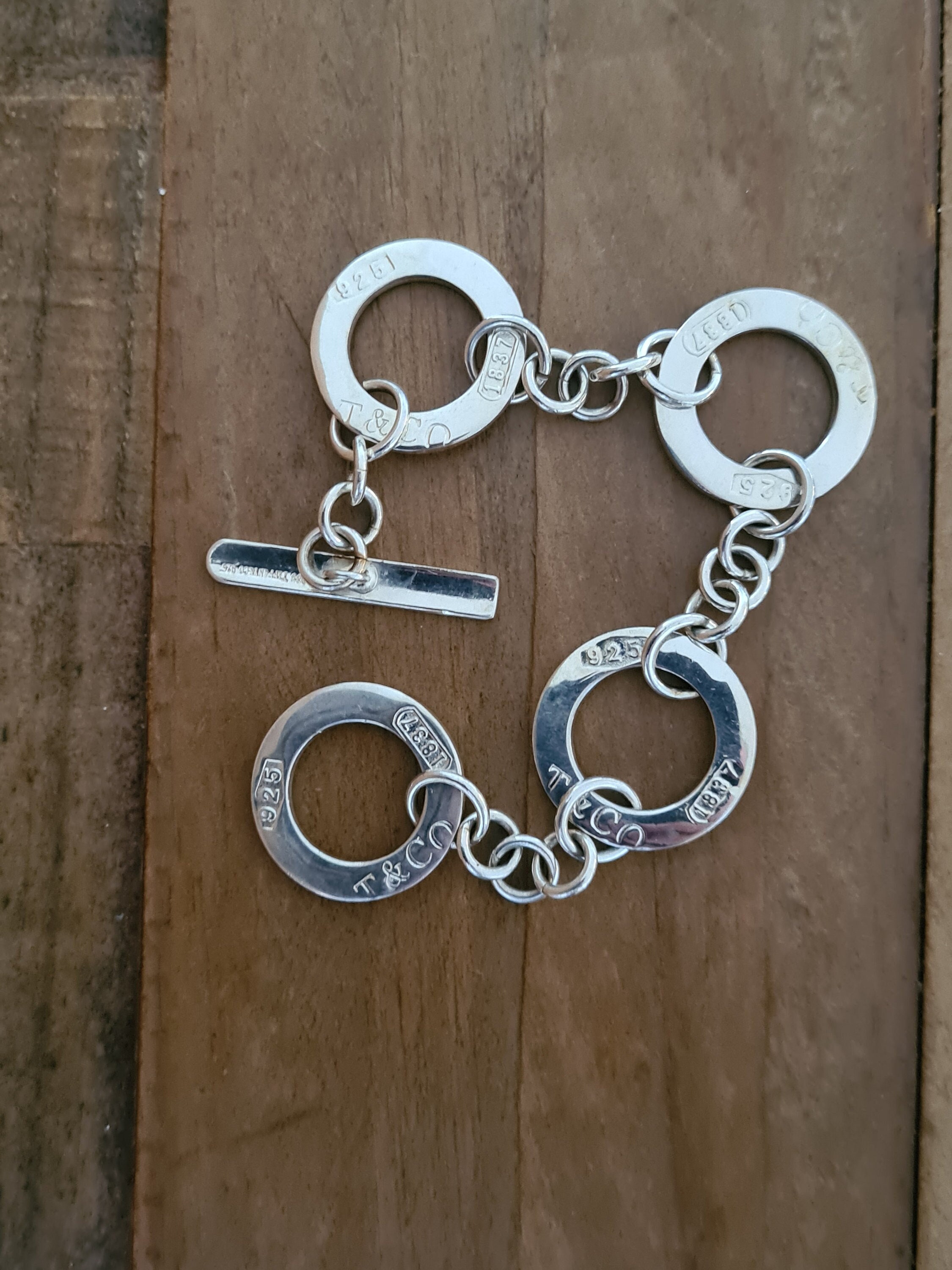 【TIFFANY&Co.】レア TRINITY BRACELET SILVER Tiffany & Co Sterling Silver 925 Infinity Heavy link X-Large