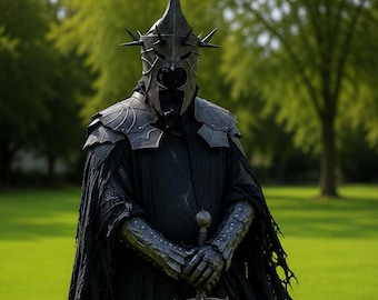 Black Nazgul Armor Costume, Dark Lord Full Body Armor Set, Ringwraith Cosplay,Gothic Medieval Warrior Suit,Gothic Fantasy Ringwraith Costume