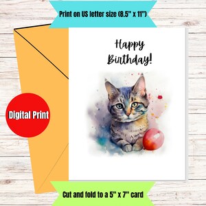 Printable Birthday card Digital download only