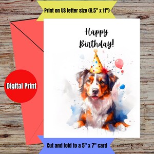 Printable Birthday card Digital download only