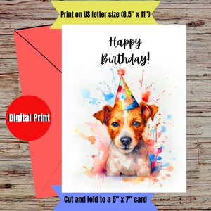 Printable Birthday card Digital download only