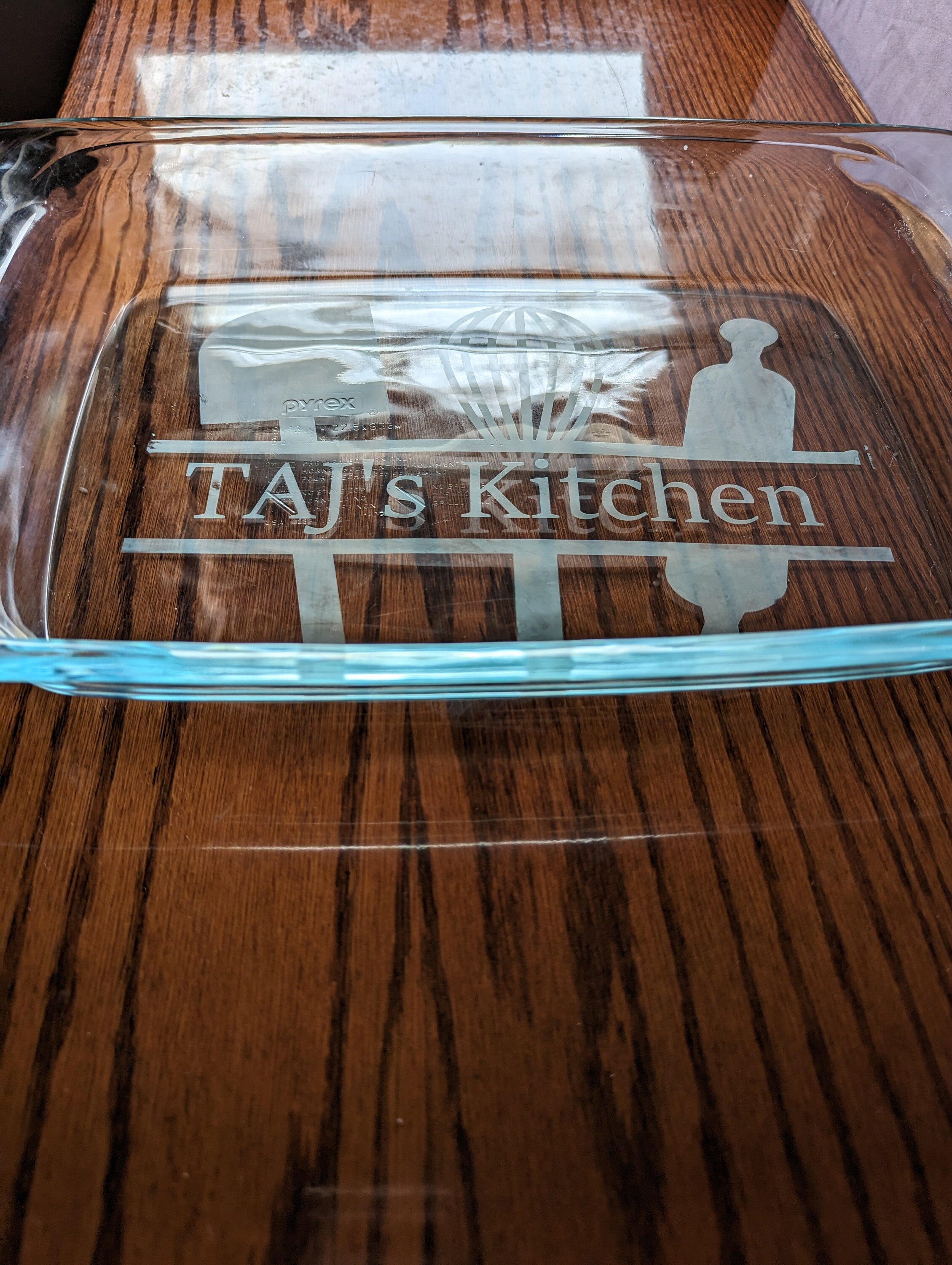 Custom Etched Glass 3 Quart Travel Baking Dish With Cover 9×13 - Etsy