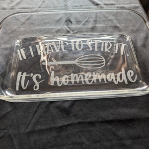 Custom Etched 2quart Rectangular Glass Baking Dish - Etsy