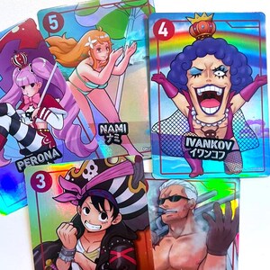 Collection de cartes holographiques One Piece - Lot 1